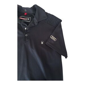 Spyder x Audi Black Performance Polo – Men’s Large